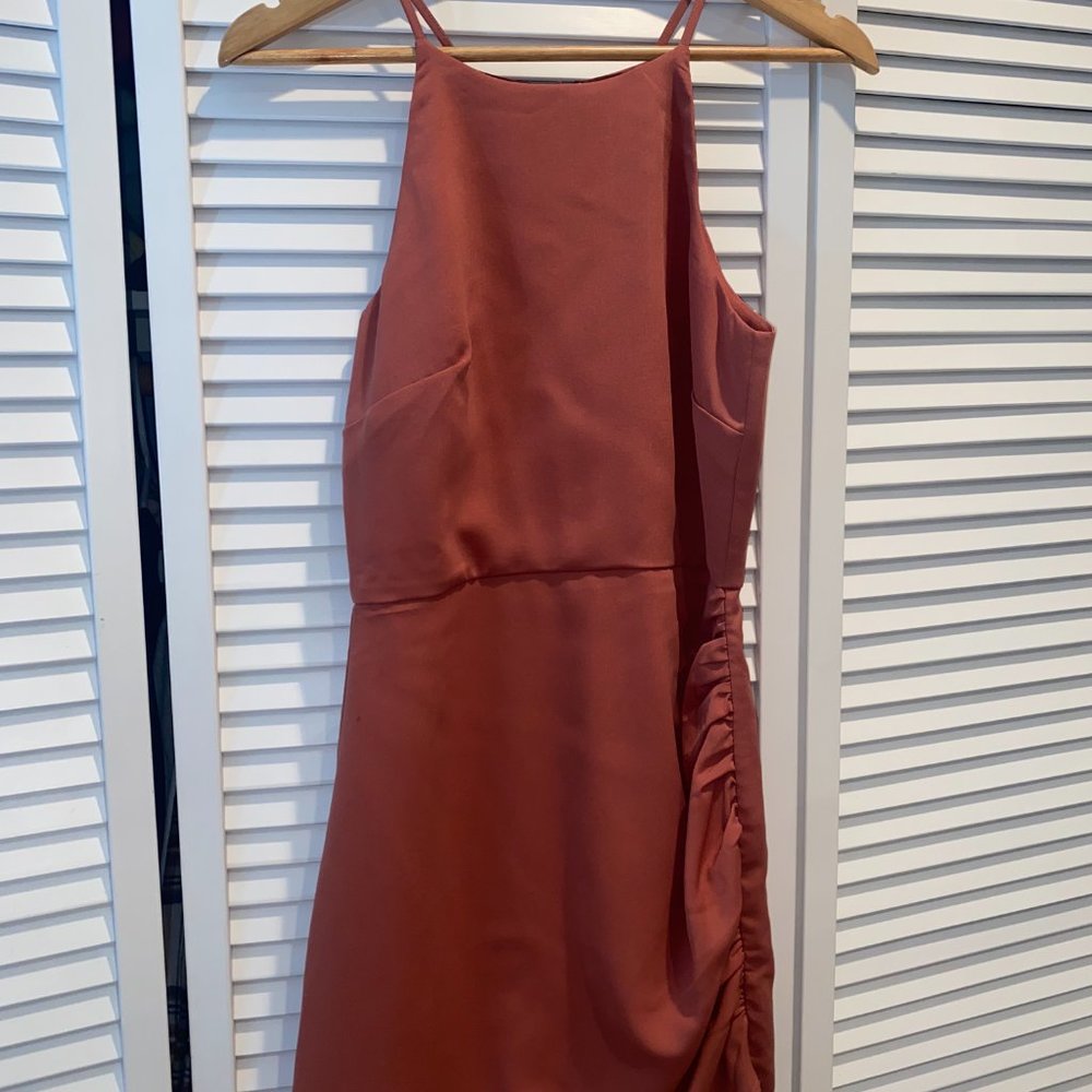 Halter Top Dress With Rouched Side - Picture 6 of 6
